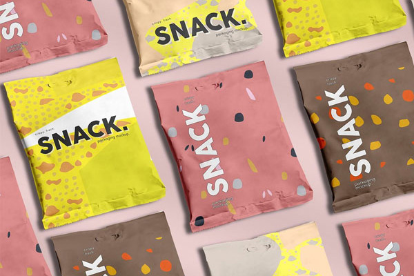 Snack Packaging Mockups – High-Quality Editable Designs for Retail and E-Commerce Brands | Premium PSD and Vector Formats